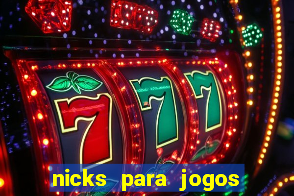 nicks para jogos de tiro